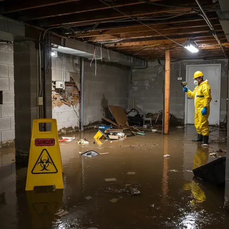 Flooded Basement Electrical Hazard in Jones County, TX Property